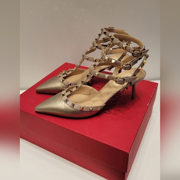 VALENTINO Kitten Heel Rockstuds 39 - Picture 2 of 7